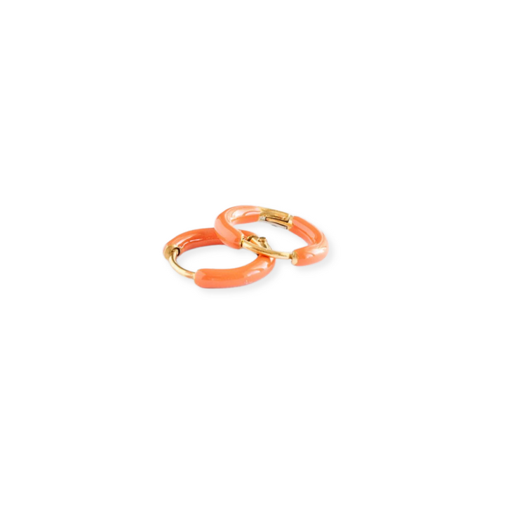 Colored Enamel Hoops