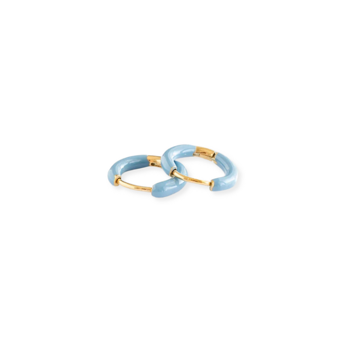 Colored Enamel Hoops