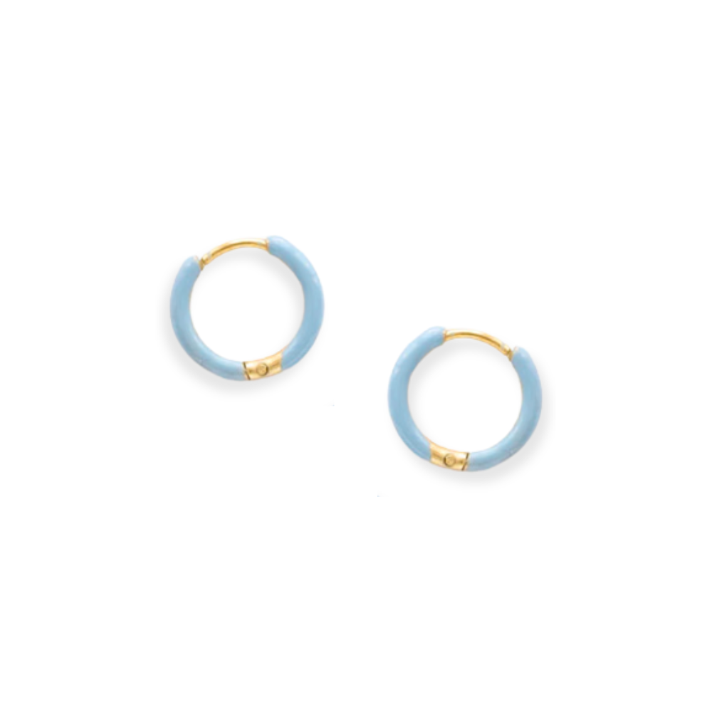Colored Enamel Hoops