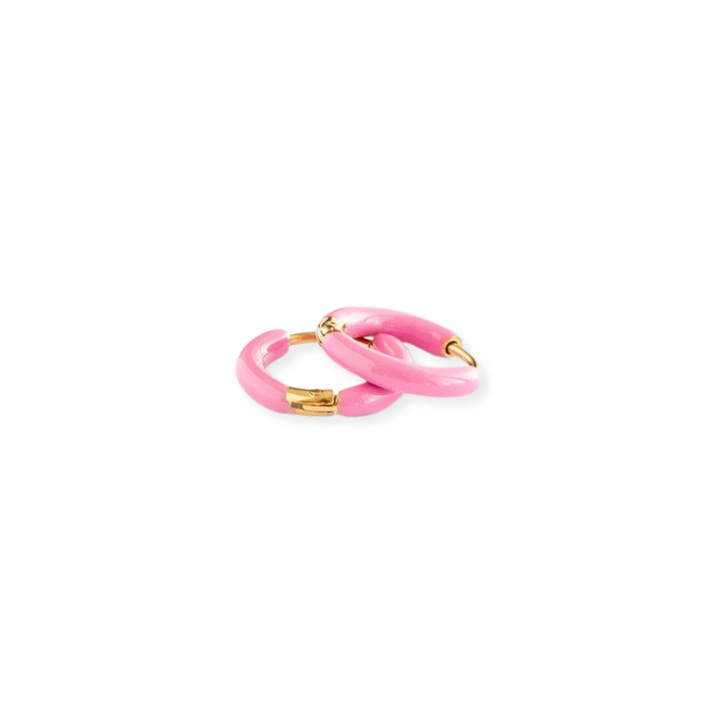 Colored Enamel Hoops