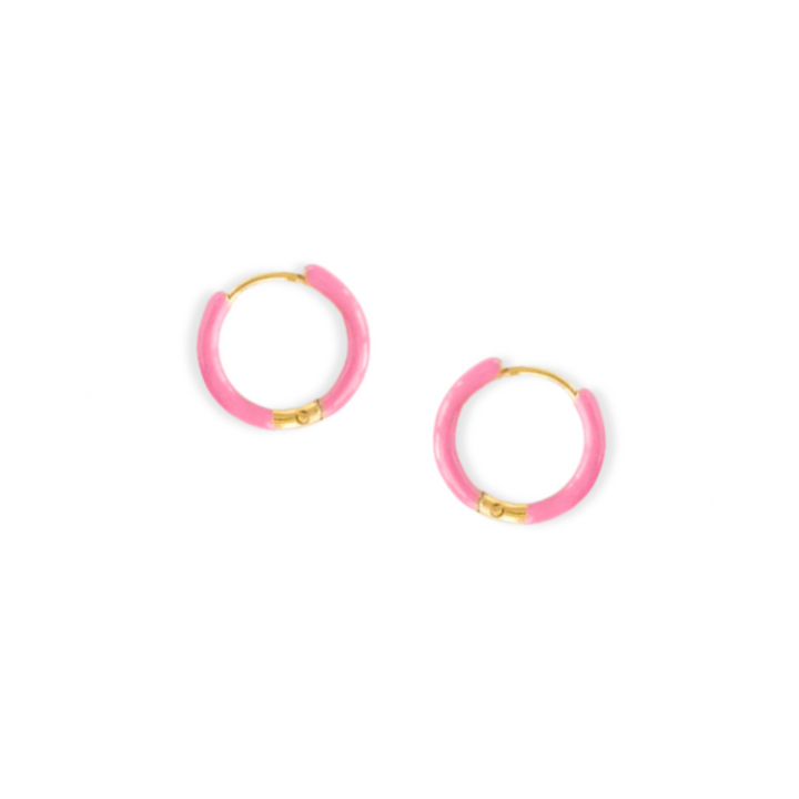 Colored Enamel Hoops