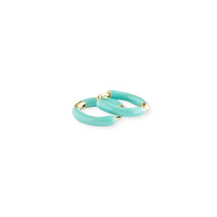 Colored Enamel Hoops