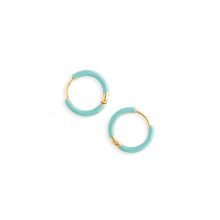 Colored Enamel Hoops