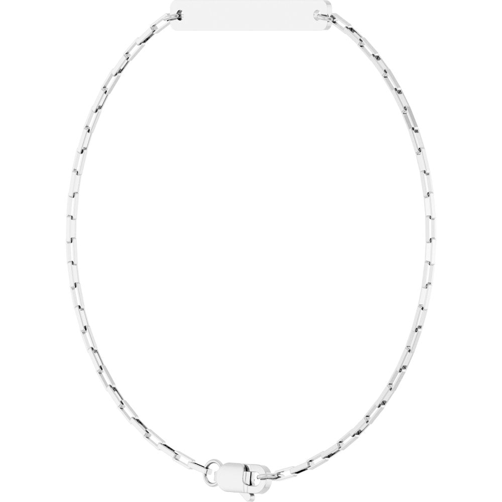 Engravable Bar Link Chain Bracelet