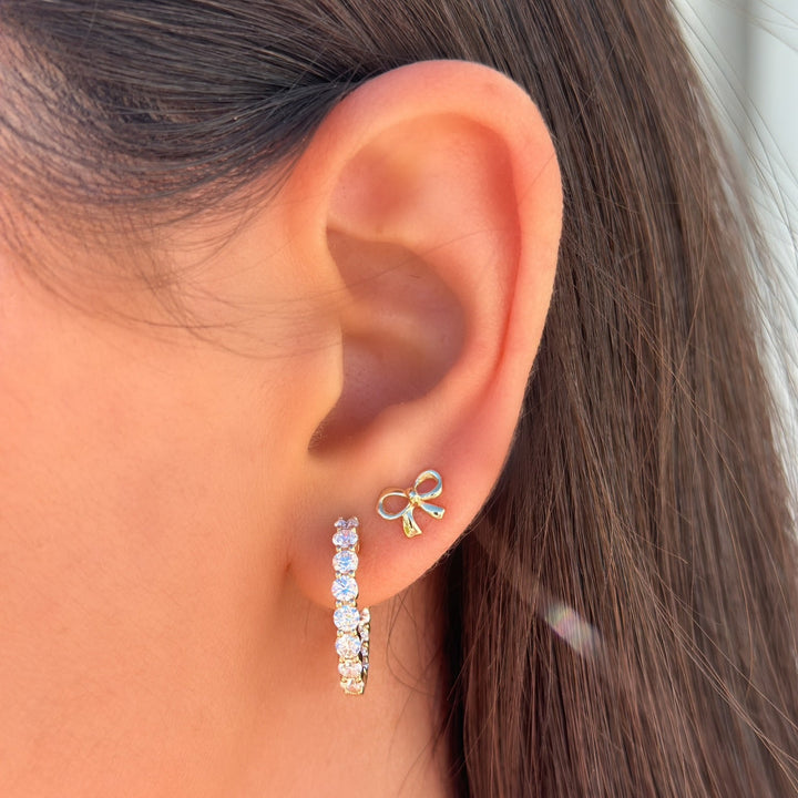 14K Bow Studs