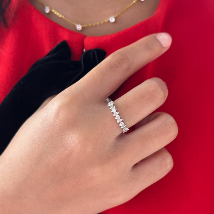 Dainty CZ Stack Ring