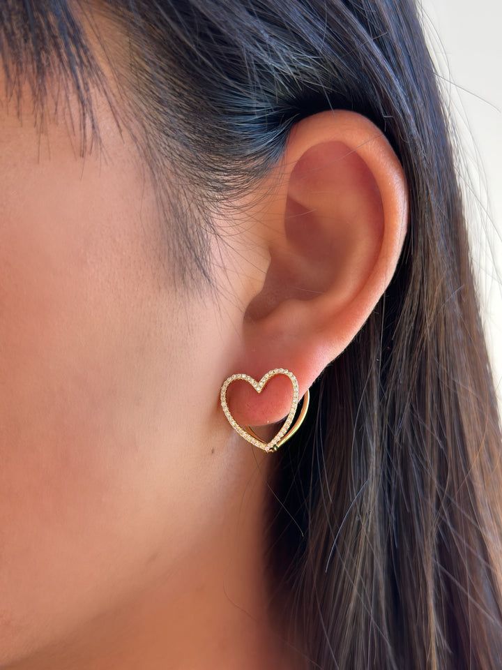 Duo Heart Earrings