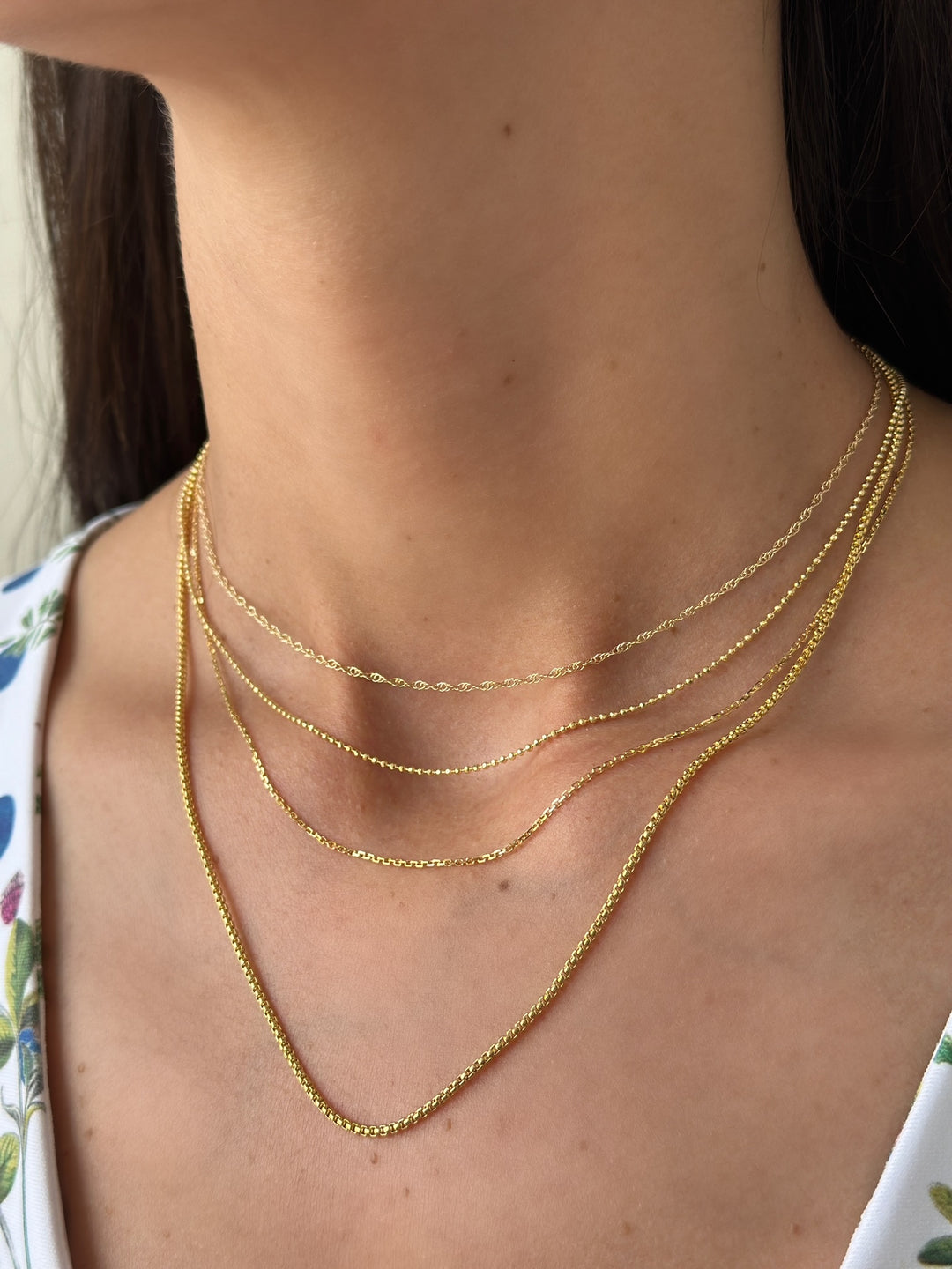 14K Baby Rope Chain Necklace