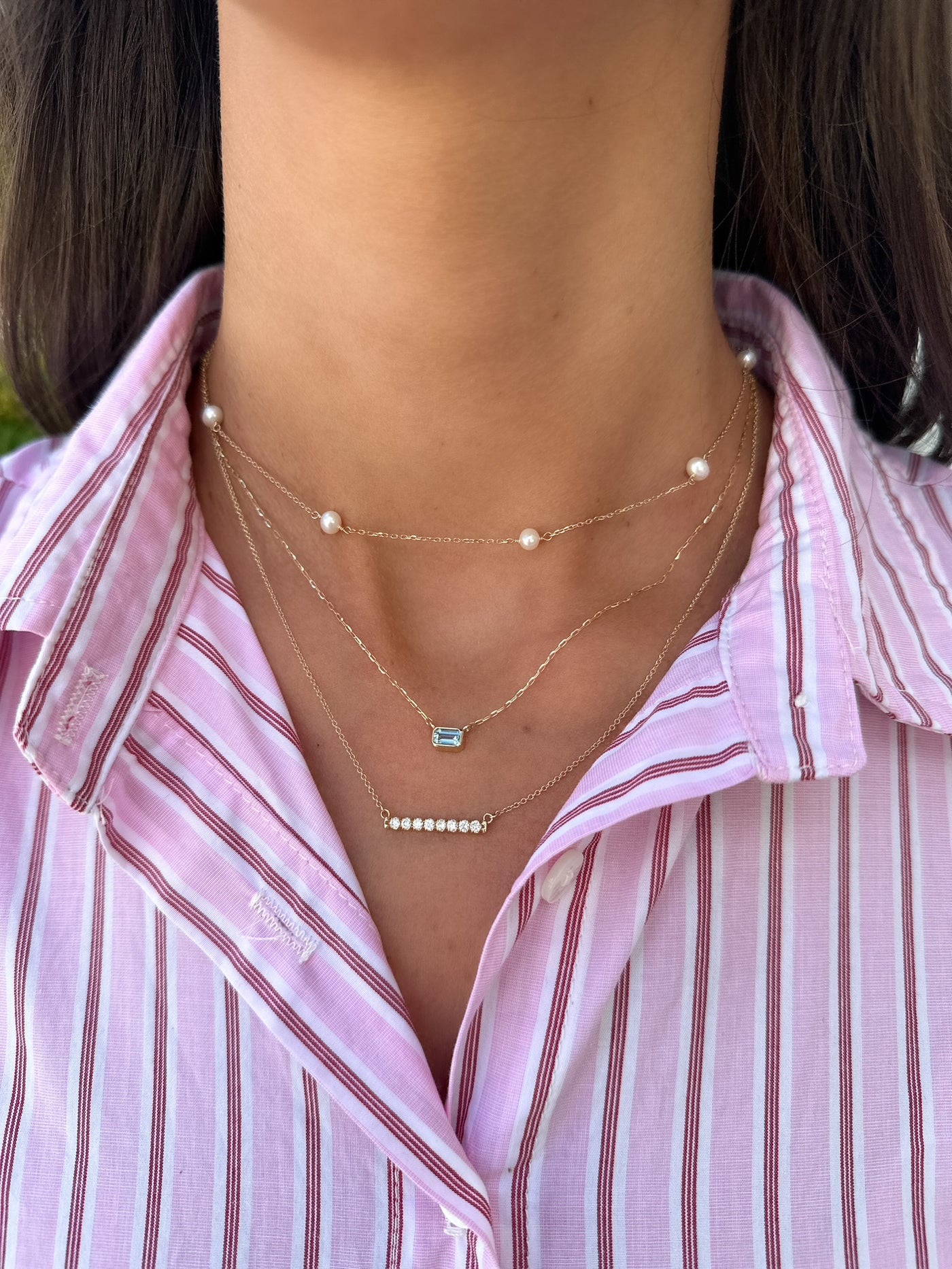 Build Your Own - 14K Gemstone Bezel-Set Necklace