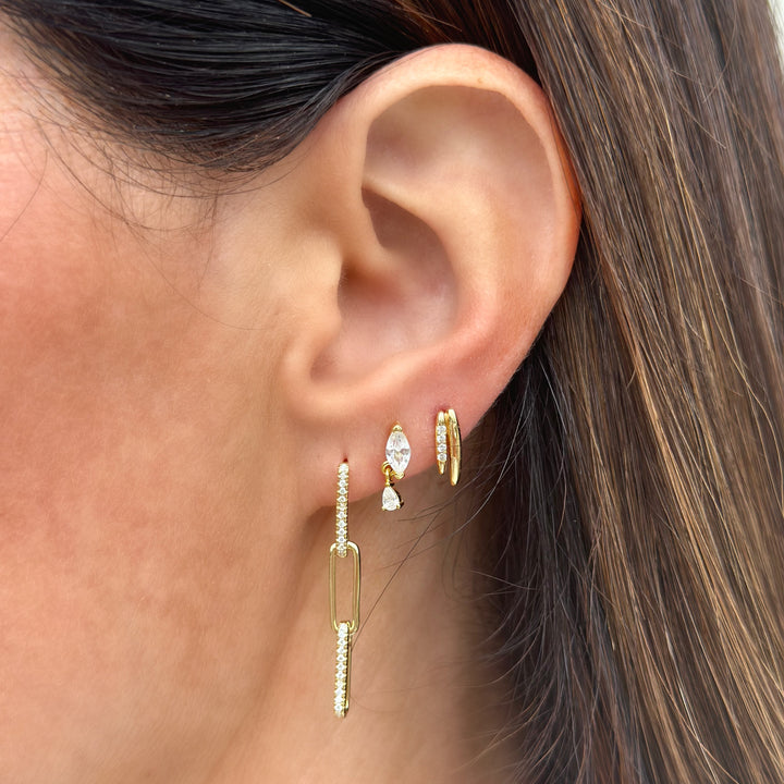 Double Bar Pave Studs