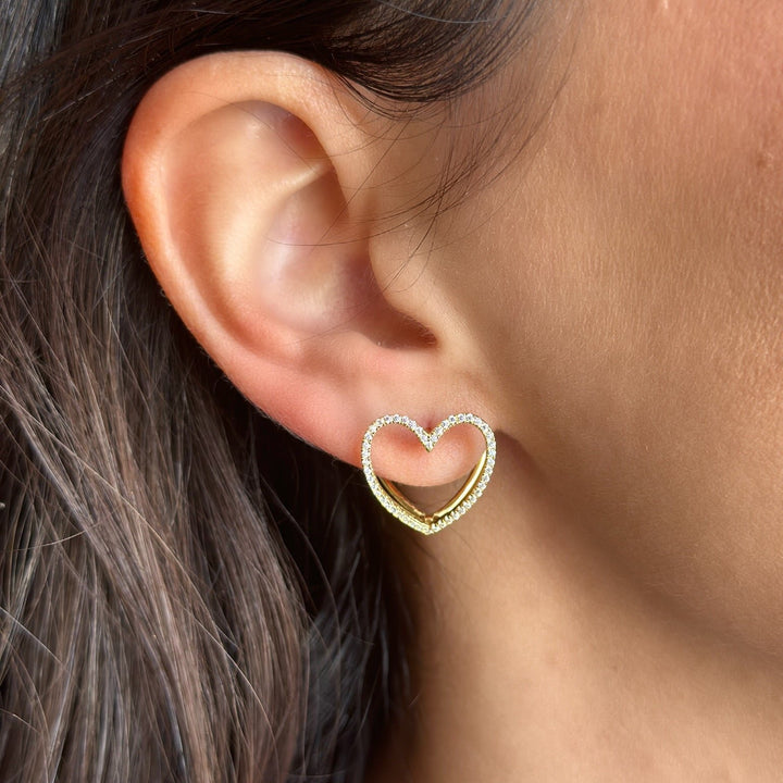 Duo Heart Earrings