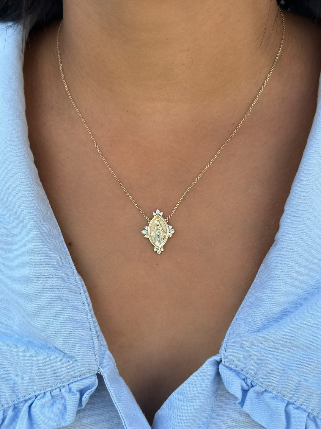 14K 1/5 CTW Natural Diamond Miraculous Necklace
