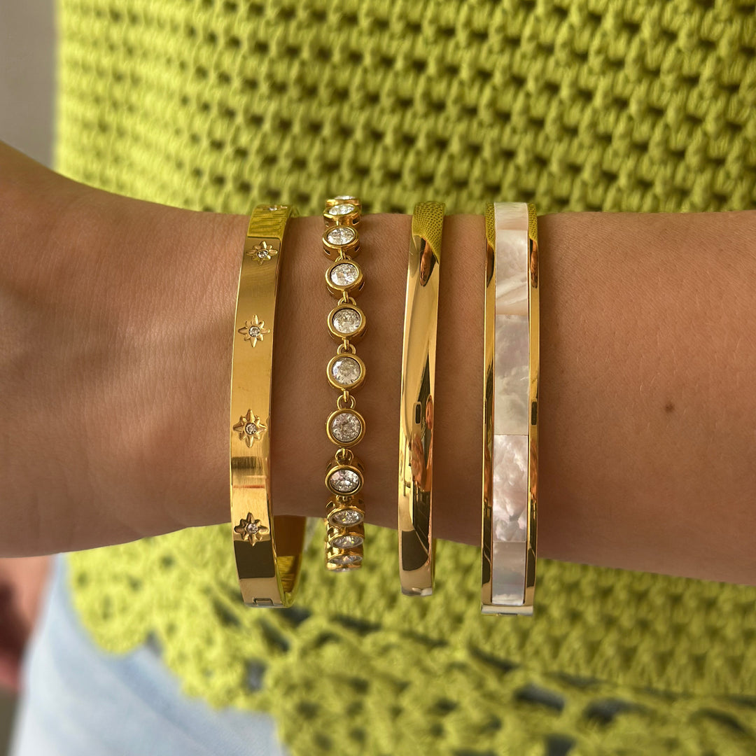 Bezel Tennis Bracelet