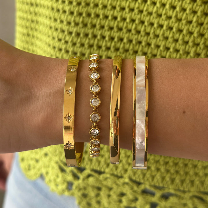 Bezel Tennis Bracelet