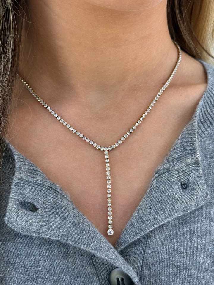 Tennis Lariat Necklace