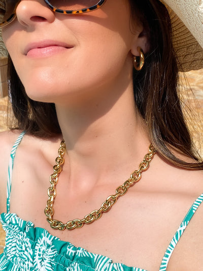 Mica XL Gold Chain Necklace