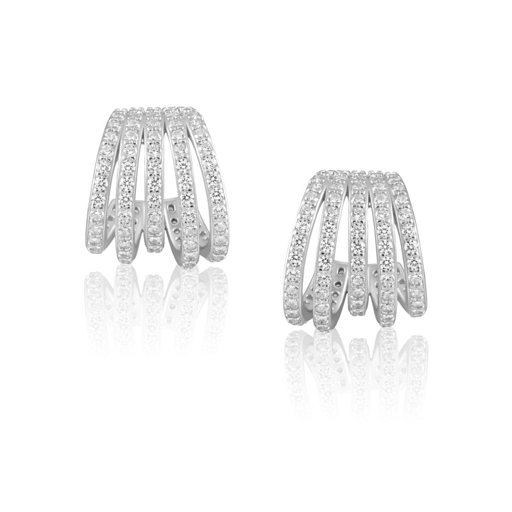 Five Row Pave Huggies