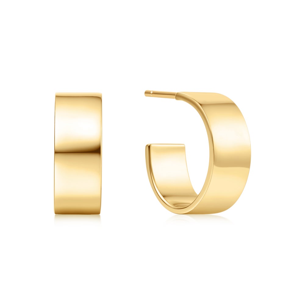 Flat Medium Hoops