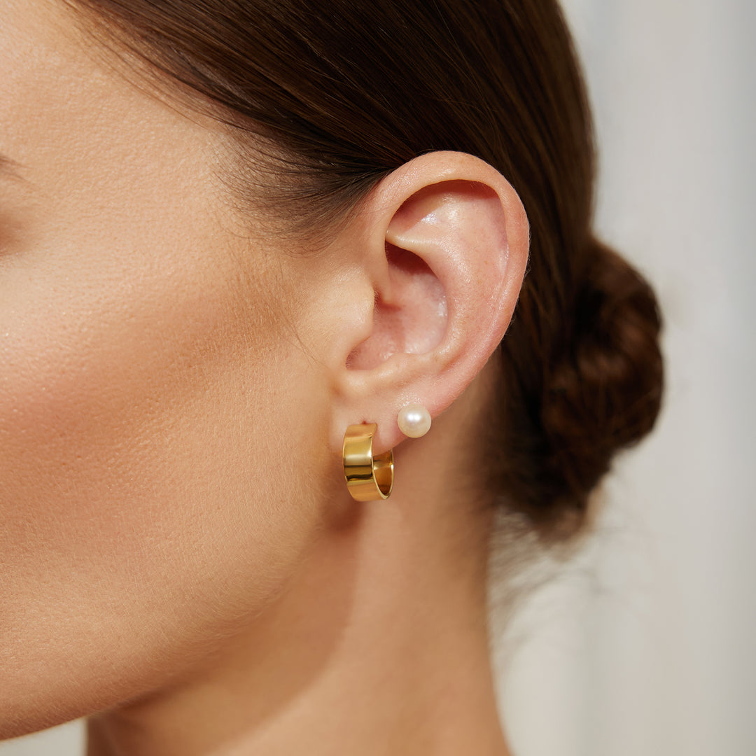 Flat Medium Hoops