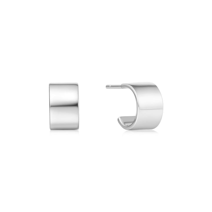 Flat Small Huggie Hoops