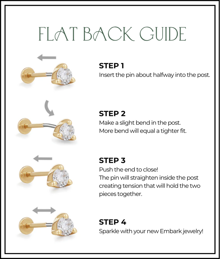 Duo Marquise Flat Back Top