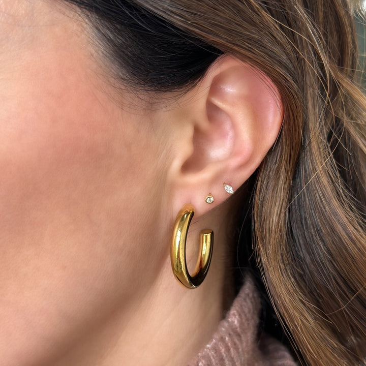 Flora Tube Hoops-Embark Fine Jewelry