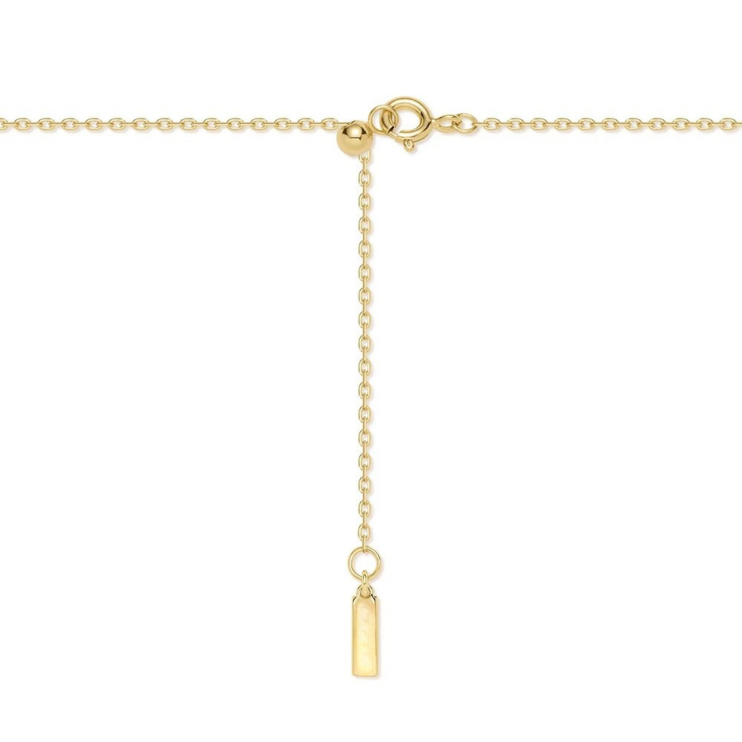 Fluted Diamond-Cut Disc Necklace