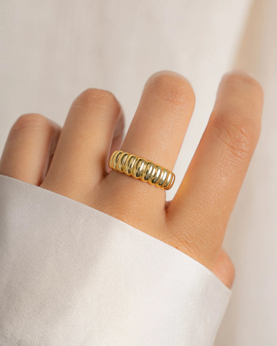 Fluted Statement Ring