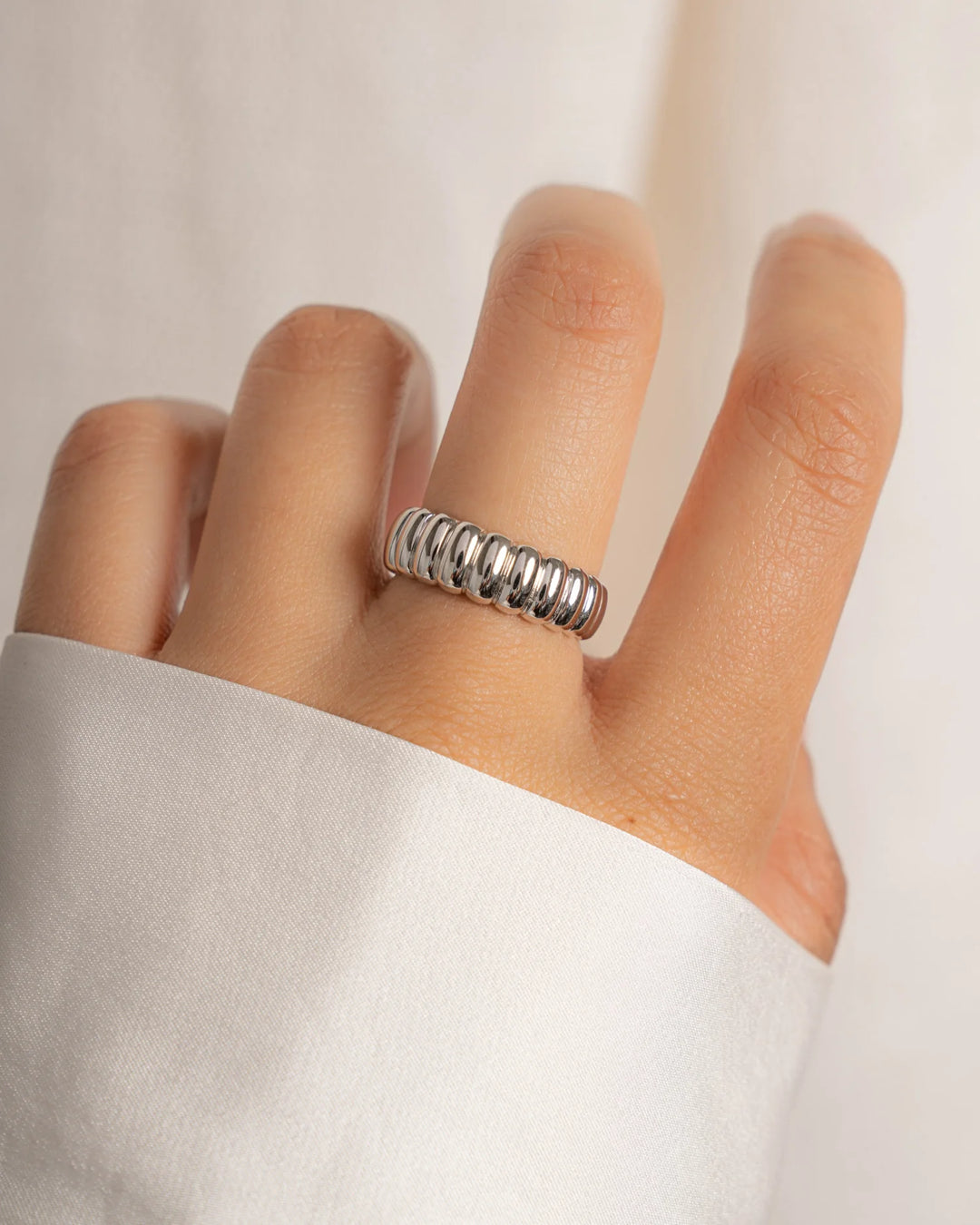 Fluted Statement Ring