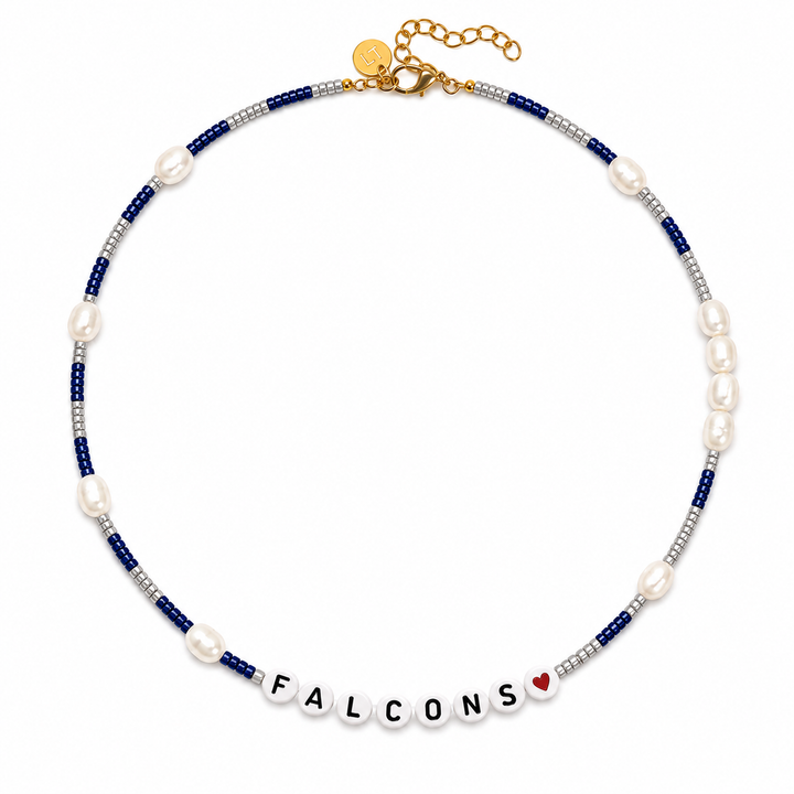 Gameday Bead and Pearl Necklace