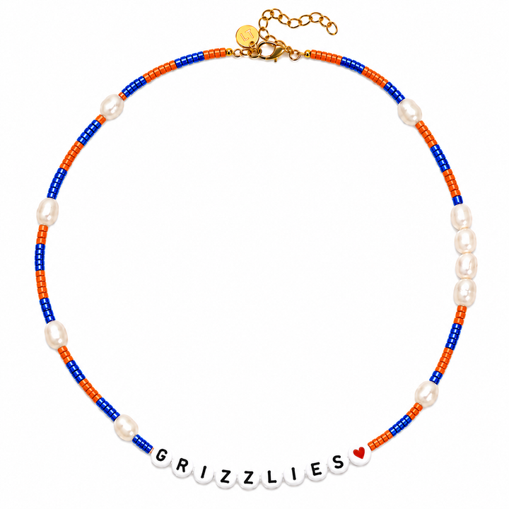 Gameday Bead and Pearl Necklace