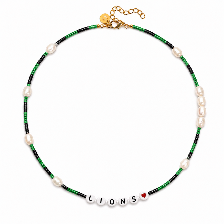 Gameday Bead and Pearl Necklace