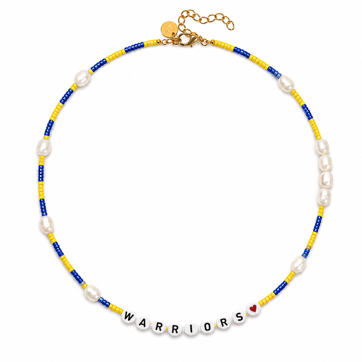 Gameday Bead and Pearl Necklace