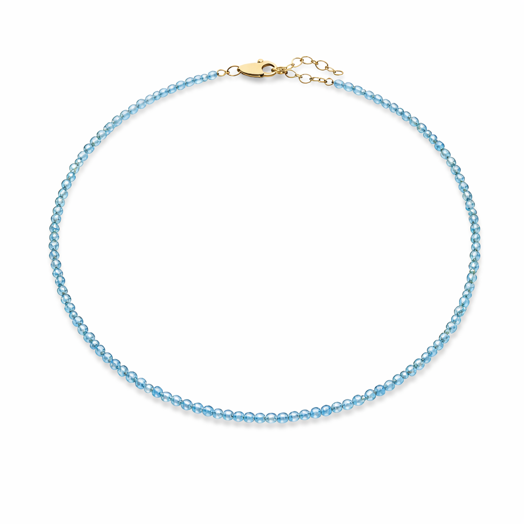 Genuine Gemstone Choker Necklace