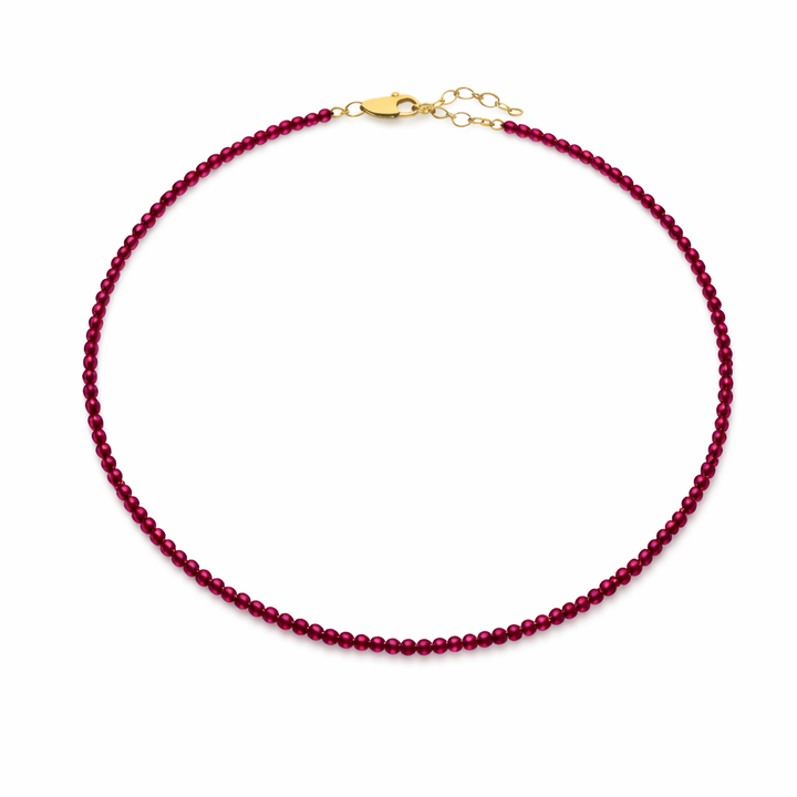 Genuine Gemstone Choker Necklace
