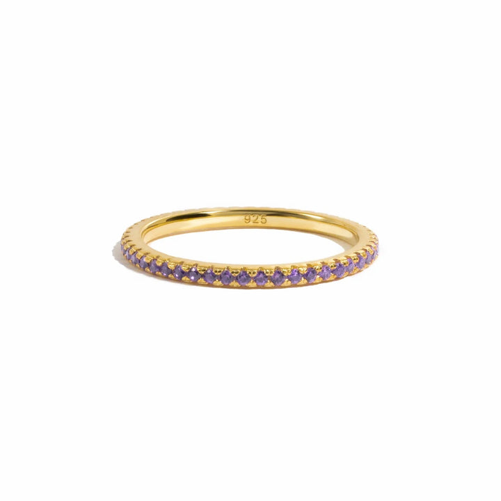 Gold Eternity Birthstone Ring