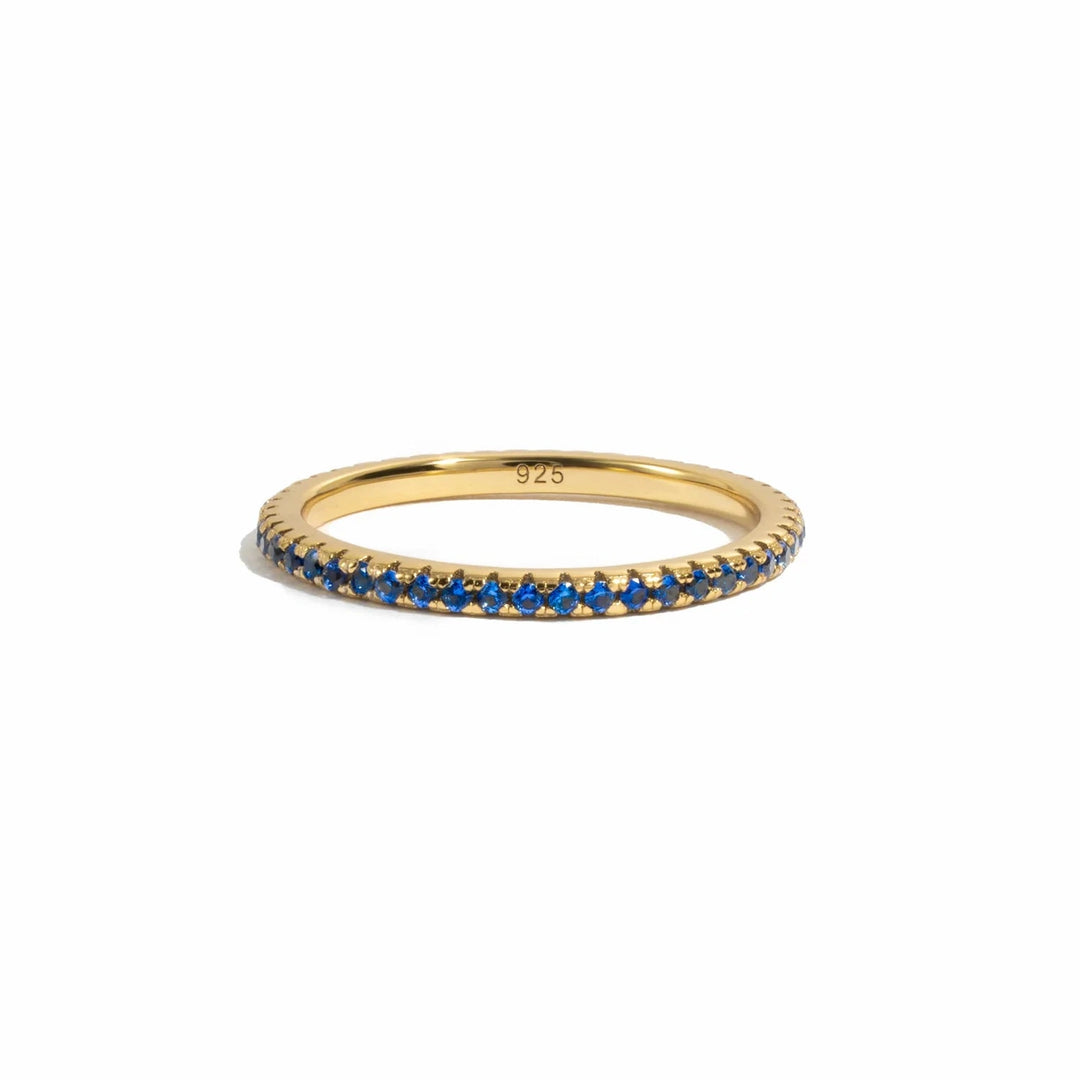 Gold Eternity Birthstone Ring