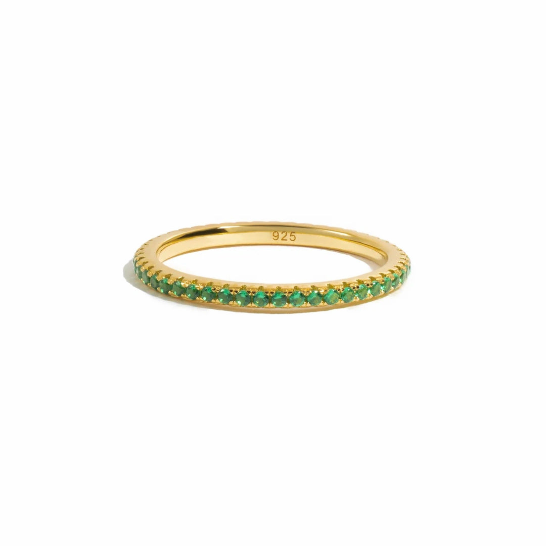 Gold Eternity Birthstone Ring
