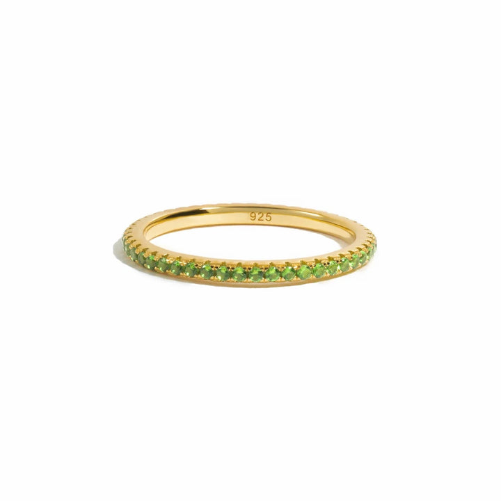 Gold Eternity Birthstone Ring