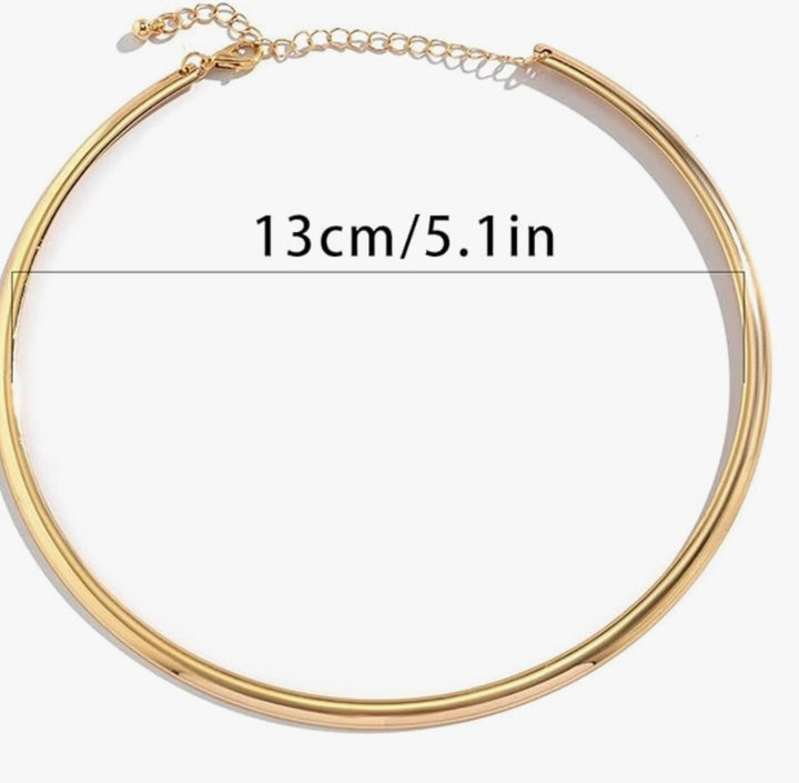 Gold Flexible Neck Choker