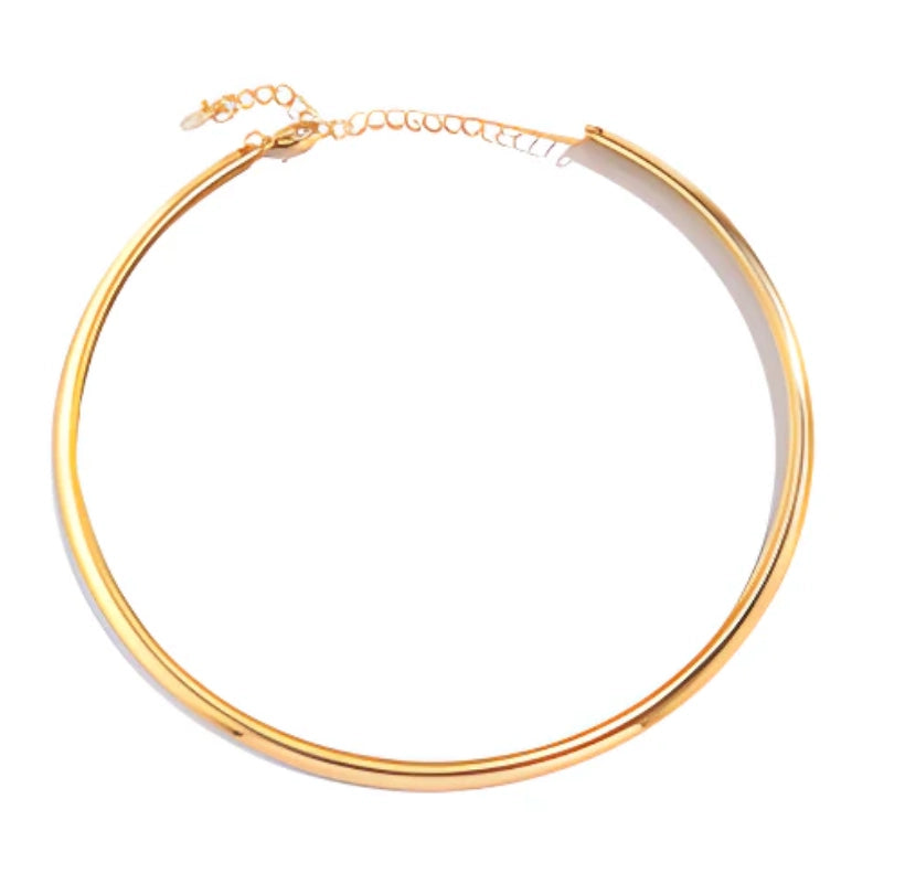 Gold Flexible Neck Choker
