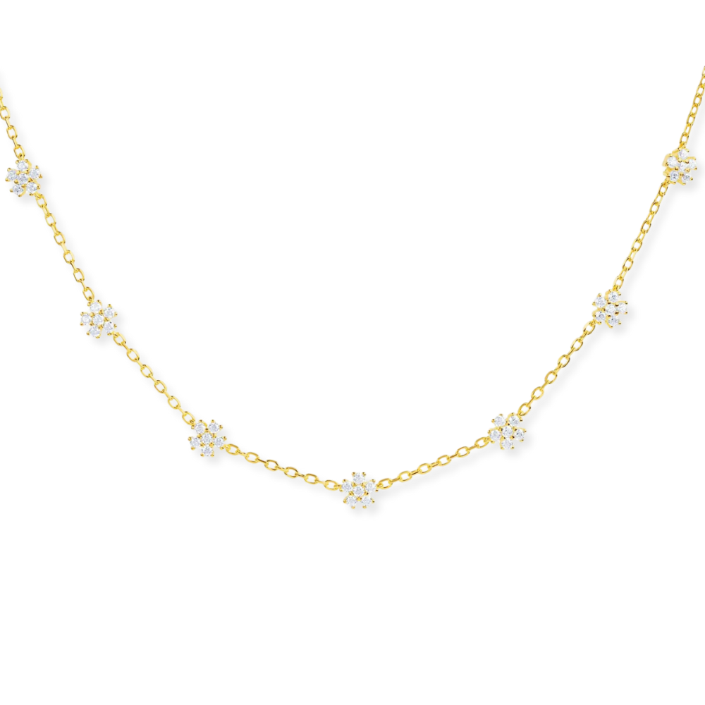 Mini Flower Choker Necklace