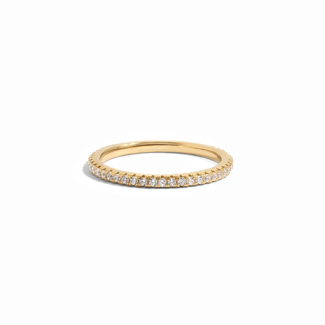 Gold Eternity Birthstone Ring