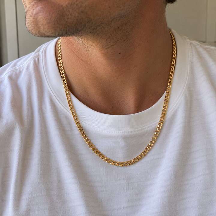Polished Curb Chain Necklace