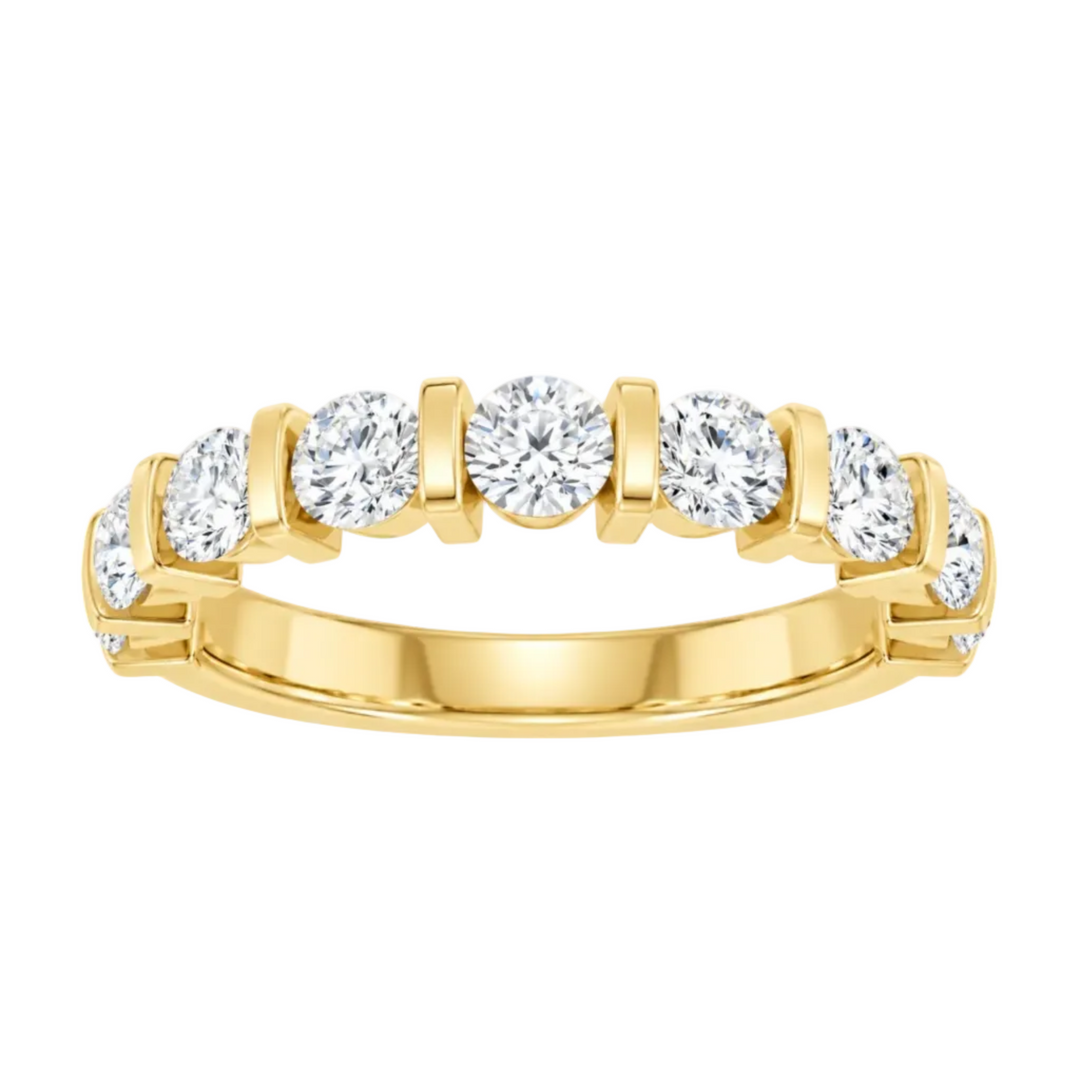 14K Bar-Set Diamond Anniversary Band