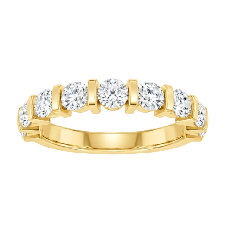 14K Bar-Set Diamond Anniversary Band