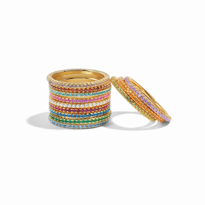 Gold Eternity Birthstone Ring