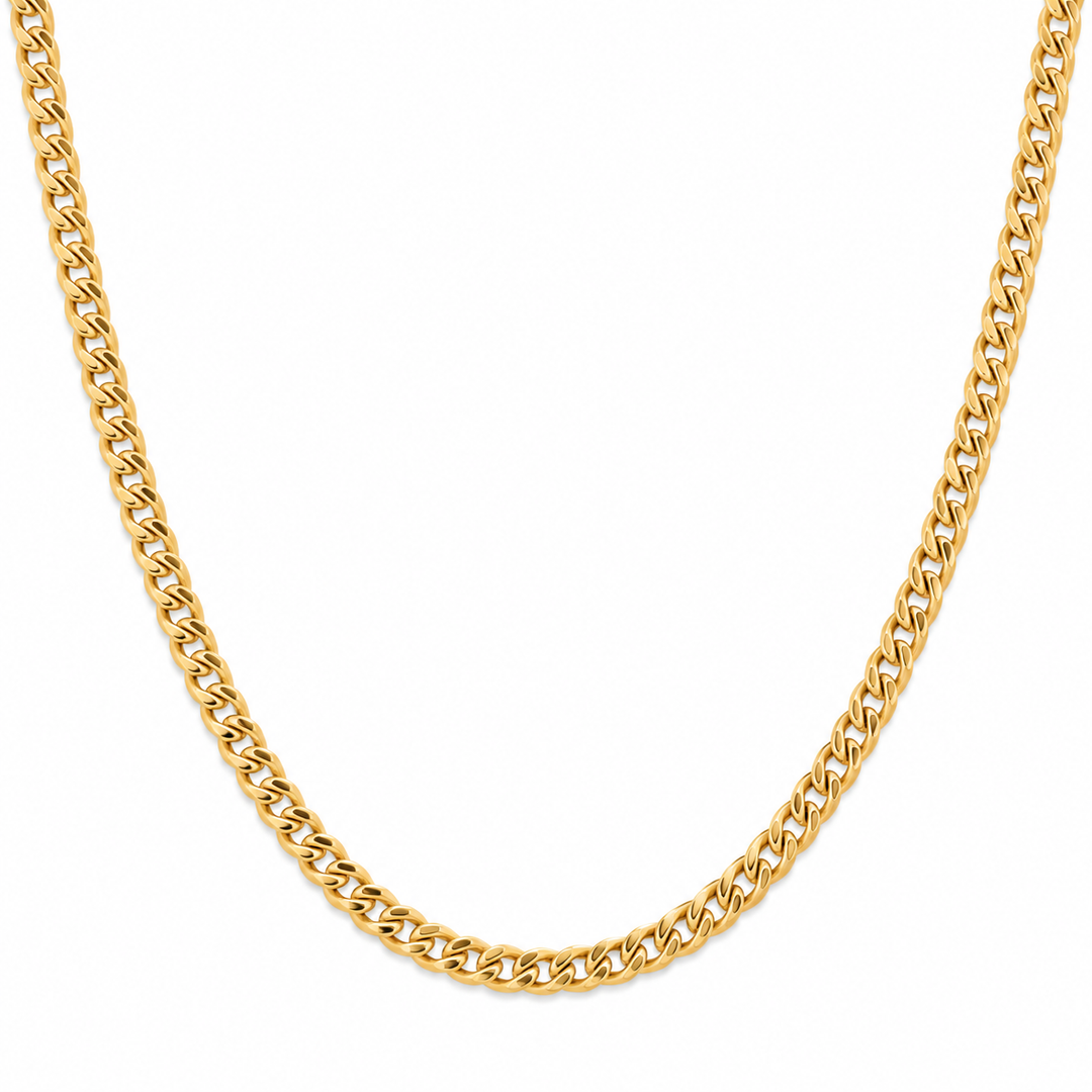Polished Curb Chain Necklace