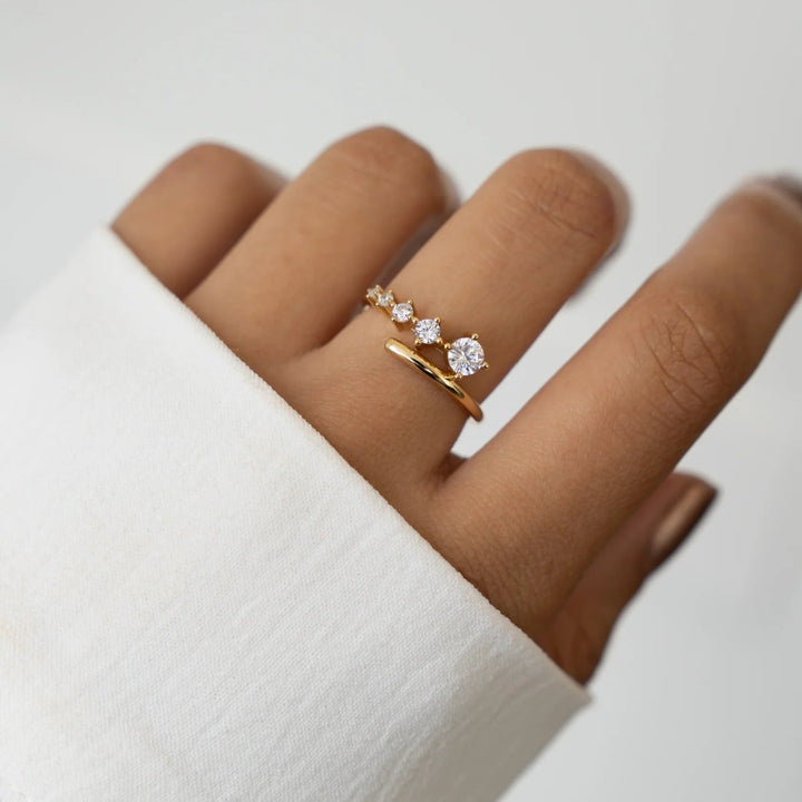 Gradient Bypass Ring-Embark Fine Jewelry