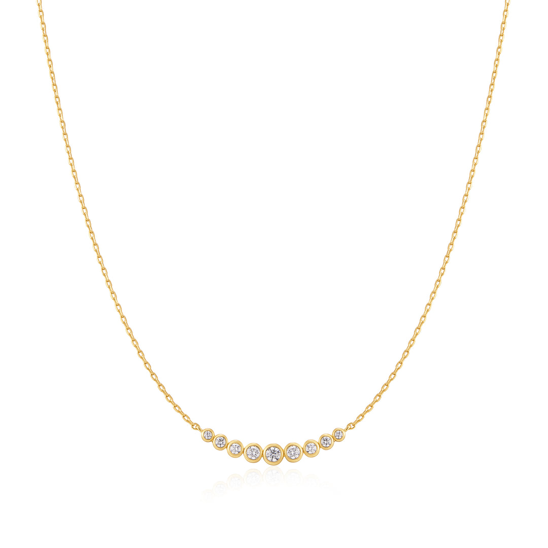 Graduated Bezel Necklace